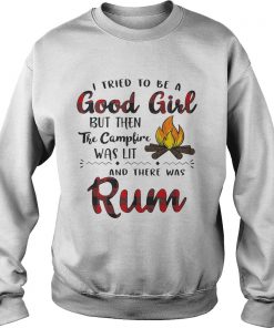 I tried to be a good girl but then the campfire was lit and there was Rum Sweater