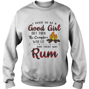 I tried to be a good girl but then the campfire was lit and there was Rum Sweater
