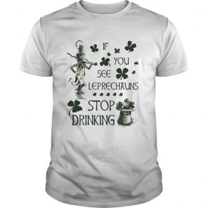 Irish If you see Leprechauns stop drinking Guys Tee