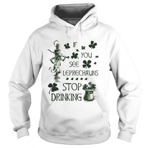 Irish If you see Leprechauns stop drinking Hoodie