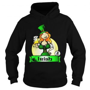 Irish lady drink beer Hoodie
