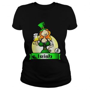 Irish lady drink beer Ladies Tee