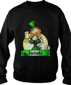 Irish lady drink beer Sweater