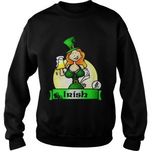 Irish lady drink beer Sweater