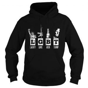 LGBT Liberty Guns Beer Trump Hoodie