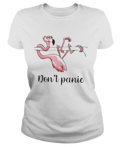 Ladies Shirt Flamingo dont panic