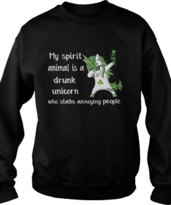 My spirit animal is a drunk unicorn who stabs annoying people Sweater