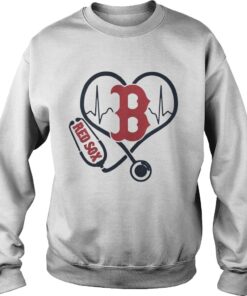 Nurse Boston Red Sox heart sweater