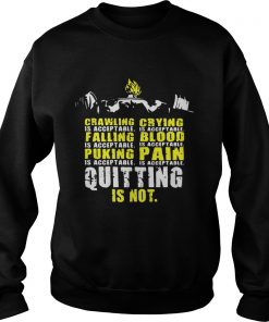 Quitting Is Not Acceptable Vegeta Squat Longsleeve Tee