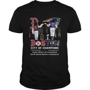 Songoku and Vegeta Tom Brady and David Ortiz Boston City of Champions Super Bowl Guys Tee