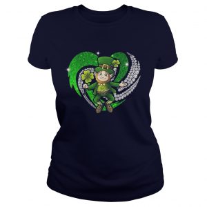 St Patricks Day Love Irish Bling Ladies Tee