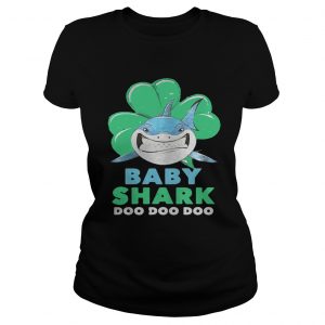 St Patricks day baby shark Ladies Tee