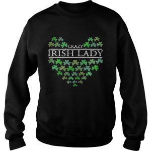 St Patrick’s Day Crazy Irish Lady Heart Sweater