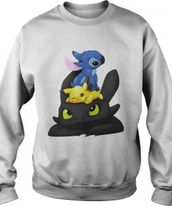 Stitch Pikachu and Toothless Sweater
