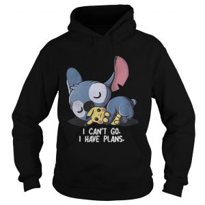 Stitch hug Pikachu I can’t go I have plans Hoodie