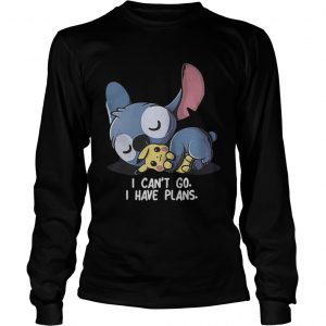 Stitch hug Pikachu I can’t go I have plans Longsleeve Tee