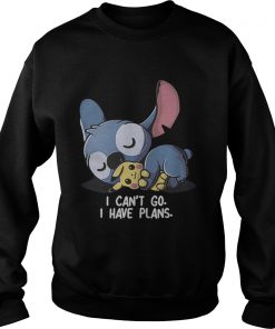 Stitch hug Pikachu I can’t go I have plans Sweater