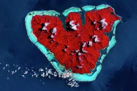 The Heart Of Climate Change New ESA Image Shows 'Island Love' Under Threat