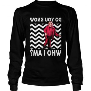 Twin Peaks Do You Know Who I Am Reverse Speech Longsleeve tee