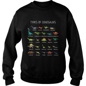 Types of dinosaurs Diplodocus Allosaurus Parasaurolophus Ankylosaurus Sweater