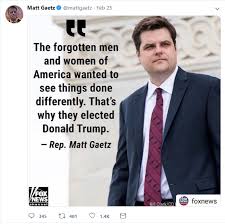 Rep Matt Gaetz threatens Michael Cohen on Twitter in advance of his testimony