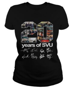20 years of SVU Law and Order all signatures Ladies Tee
