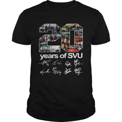 20 years of SVU Law and Order all signatures Unisex Shirt
