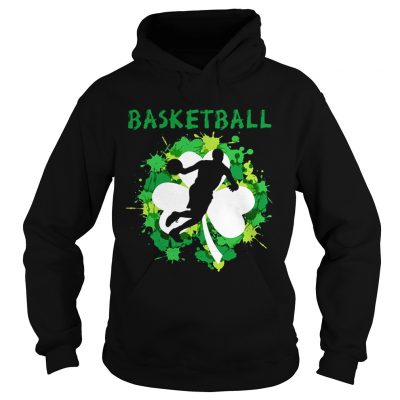 Basketball Shamrock Irish St Pattys Day Sport Shirt For Basketball Lover Hoodie