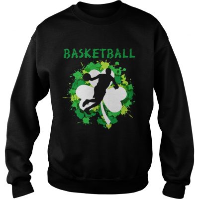 Basketball Shamrock Irish St Pattys Day Sport Shirt For Basketball Lover Sweater
