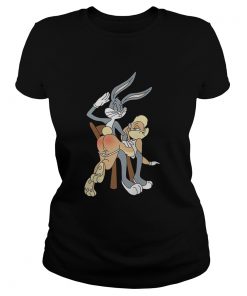 Bugs bunny spanking Lola bunny Ladies Shirt