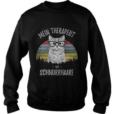 Cat Mein Therapeut hat Schnurrhaare SweaterCat Mein Therapeut hat Schnurrhaare Sweater