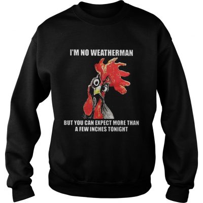 Cock Im no weatherman but you can except more than a few inches tonight Sweater