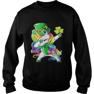 Dabbing unicorn Irish St Patricks Sweater
