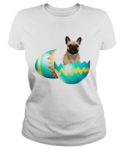 Dog Easter Cute French Bulldog Egg Gift Ladies Shirt