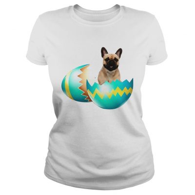 Dog Easter Cute French Bulldog Egg Gift Ladies Shirt