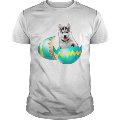 Dog Easter Cute Husky Egg Gift Guys Shirt