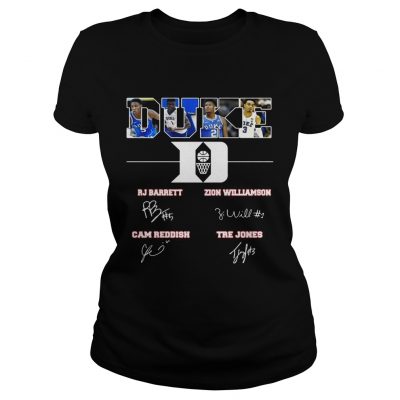 Duke Rj Barrett Zion Williamson signature Ladies Shirt