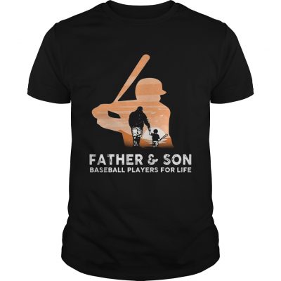 Father and son baseball players for life Guys Shirt