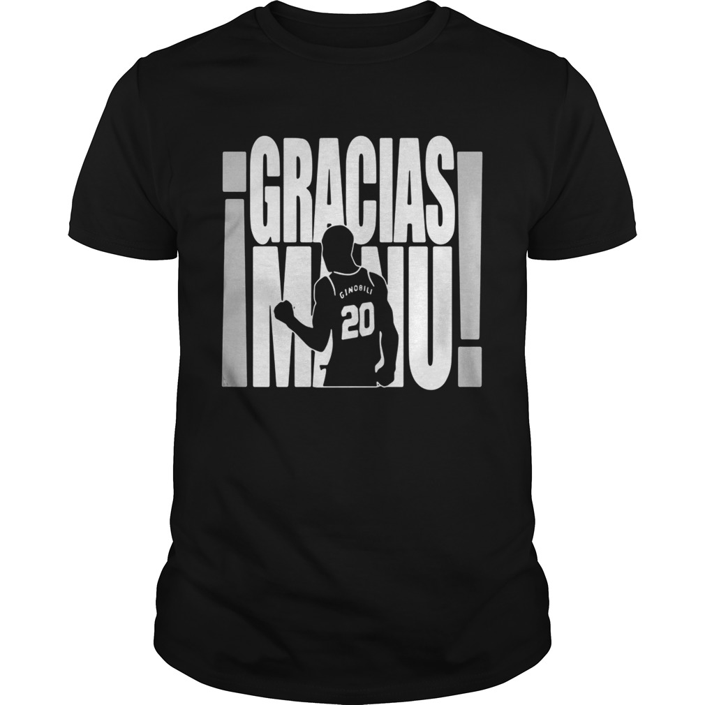 Gracias Manu Ginobili 20 tshirt