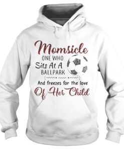 Hoodie Momsicle one who sits at a ballpark and freezes for the love of her child shirt