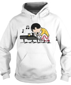 Hoodie Queenuts Queens Freddie Mercury in the style of Peanuts shirt