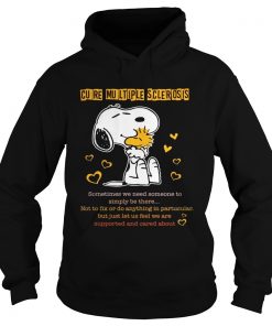 Hoodie Snoopy and woodstock cure multiple sclerosis shirt
