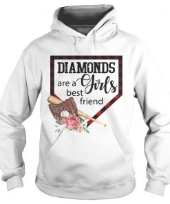 Hoodie Softball Diamonds are a girls best friend shirt
