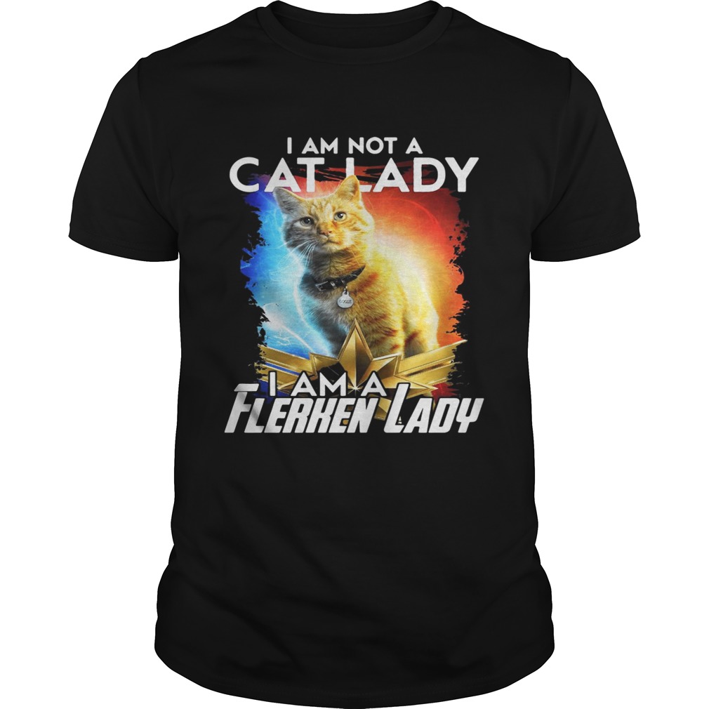 I am not cat lady I am a Flerken lady Captain Marvel tshirt