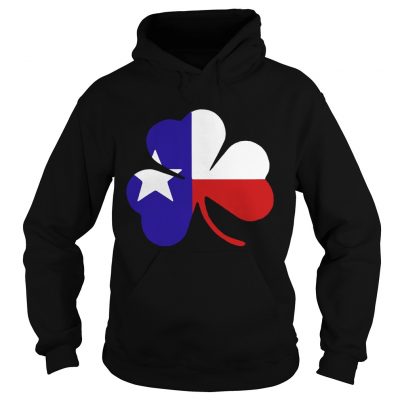  Irish Texas Flag Shamrock St Patricks Hoodie