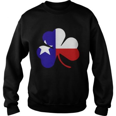  Irish Texas Flag Shamrock St Patricks Sweater