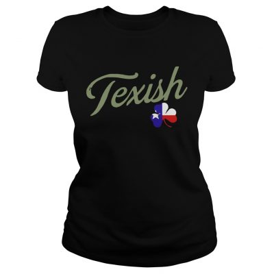 Irish Texish Shamrock St Patricks Ladies Shirt