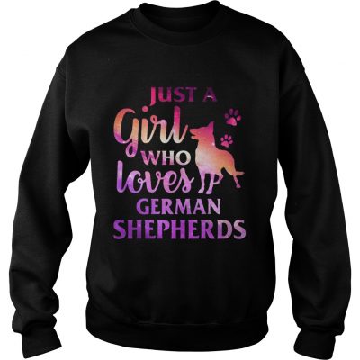 Just A Girl Who Loves German Shepherd Colorful Gift Sweater