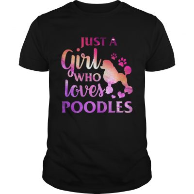 Just A Girl Who Loves Poodle Colorful Gift Unisex Shirt