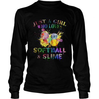 Just a girl who loves softball and slime Longsleeve Shirt